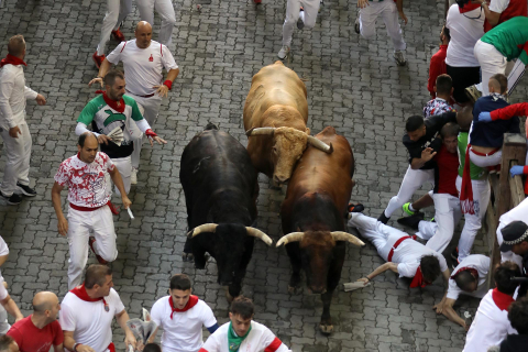 Encierro del 7 de julio 2022. Toros de Núñez del Cuvillo.