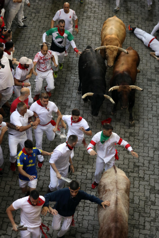 Encierro del 7 de julio 2022. Toros de Núñez del Cuvillo.