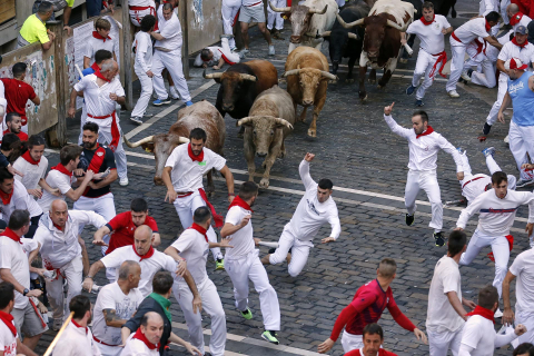 Encierro del 7 de julio 2022. Toros de Núñez del Cuvillo.