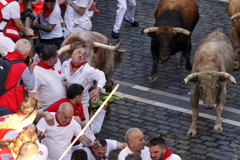 Encierro del 7 de julio 2022. Toros de Núñez del Cuvillo.