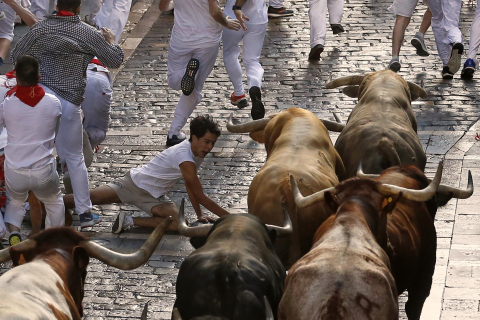 Encierro del 7 de julio 2022. Toros de Núñez del Cuvillo.