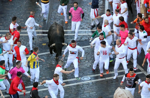 Encierro del 7 de julio 2022. Toros de Núñez del Cuvillo.