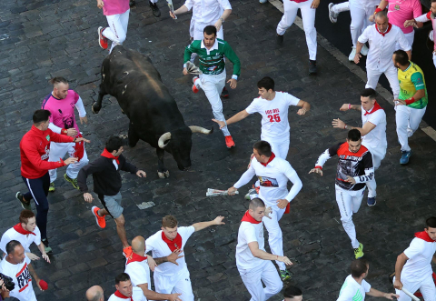 Encierro del 7 de julio 2022. Toros de Núñez del Cuvillo.