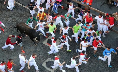 Encierro del 7 de julio 2022. Toros de Núñez del Cuvillo.
