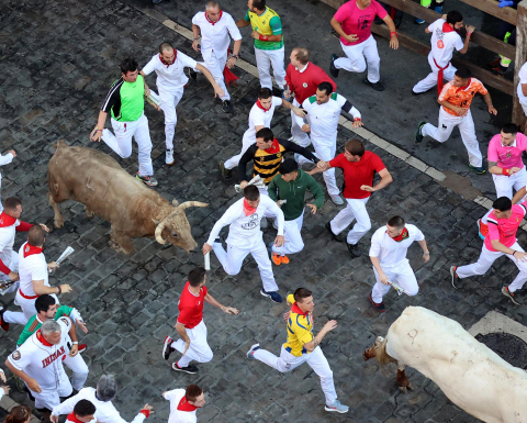 Encierro del 7 de julio 2022. Toros de Núñez del Cuvillo.