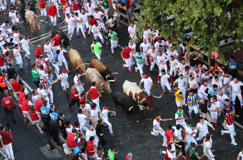Encierro del 7 de julio 2022. Toros de Núñez del Cuvillo.