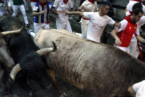 Encierro del 7 de julio 2022. Toros de Núñez del Cuvillo.