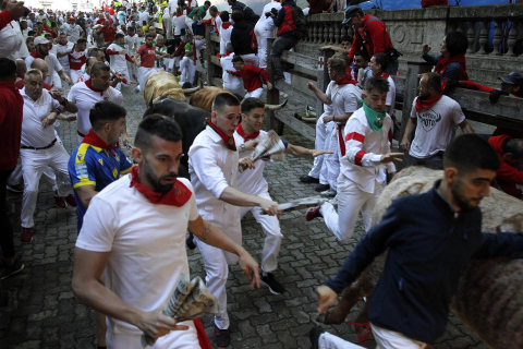 Encierro del 7 de julio 2022. Toros de Núñez del Cuvillo.