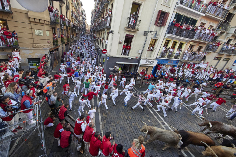 Encierro del 7 de julio 2022. Toros de Núñez del Cuvillo.