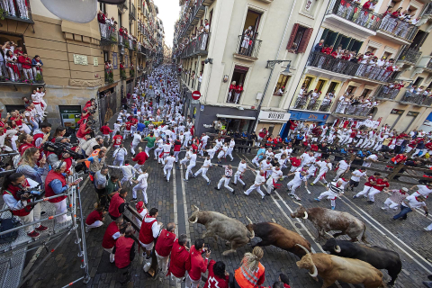 Encierro del 7 de julio 2022. Toros de Núñez del Cuvillo.