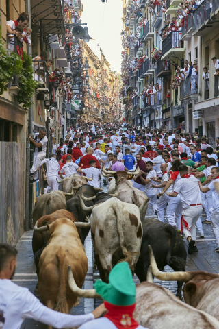 Encierro del 7 de julio 2022. Toros de Núñez del Cuvillo.
