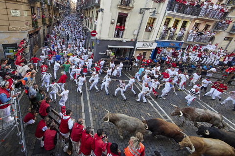 Encierro del 7 de julio 2022. Toros de Núñez del Cuvillo.