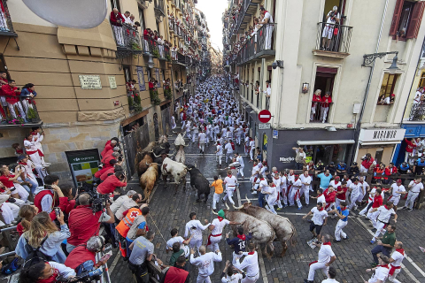 Encierro del 7 de julio 2022. Toros de Núñez del Cuvillo.