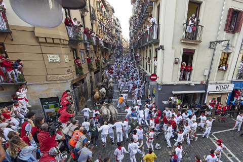 Encierro del 7 de julio 2022. Toros de Núñez del Cuvillo.