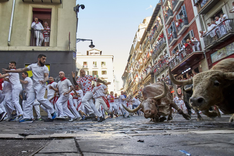 Encierro del 7 de julio 2022. Toros de Núñez del Cuvillo.