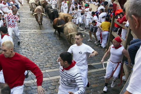 Encierro del 7 de julio 2022. Toros de Núñez del Cuvillo.