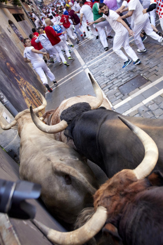 Encierro del 7 de julio 2022. Toros de Núñez del Cuvillo.
