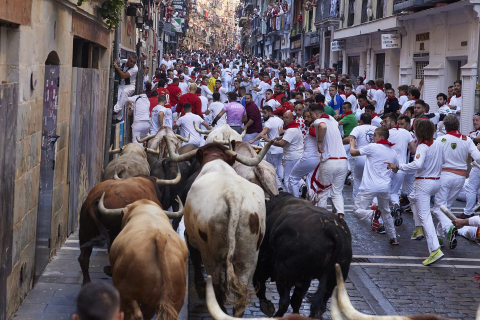 Encierro del 7 de julio 2022. Toros de Núñez del Cuvillo.