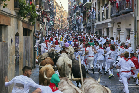 Encierro del 7 de julio 2022. Toros de Núñez del Cuvillo.