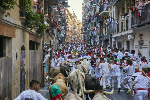 Encierro del 7 de julio 2022. Toros de Núñez del Cuvillo.