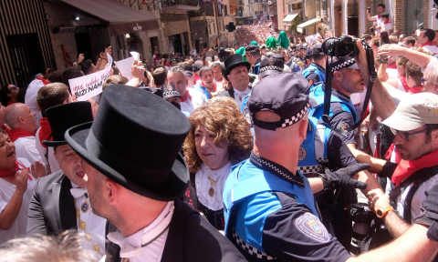 Incidentes procesión San Fermín
