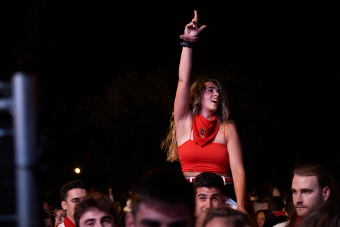 Imagen del concierto de Ms Nina y PtaZeta en los Fueros