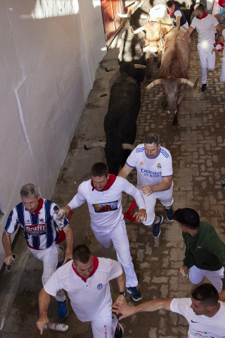 Fotos del segundo encierro de San Fermín 2022.