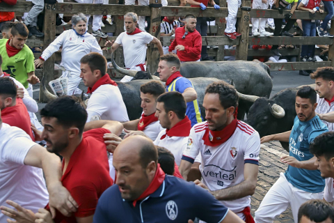 Fotos del tercer encierro de San Fermín 2022