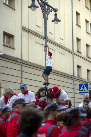 Ambiente antes del encierro del día 8