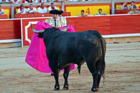 Imágenes de la corrida del 9 de julio en la Feria del Toro de Sanfermines 2022