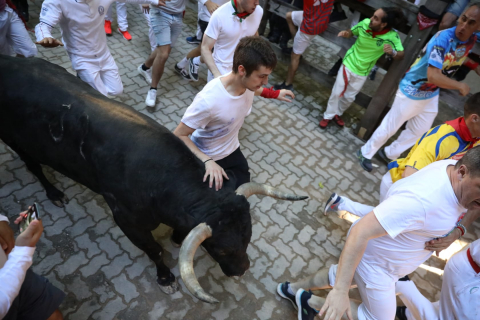 Fotos del cuarto encierro de San Fermín 2022