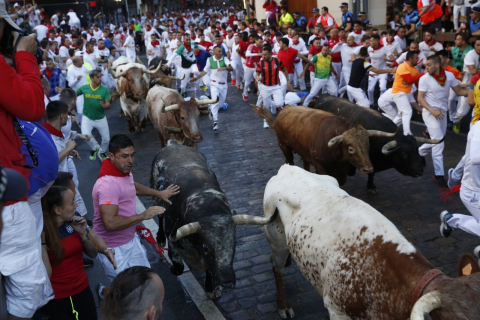 Fotos del cuarto encierro de San Fermín 2022