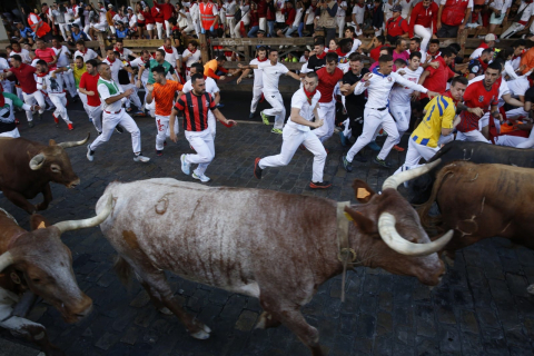 Fotos del cuarto encierro de San Fermín 2022