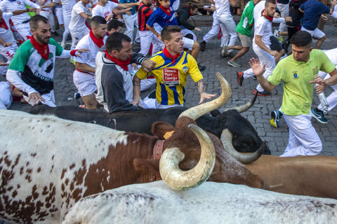 Fotos del cuarto encierro de San Fermín 2022