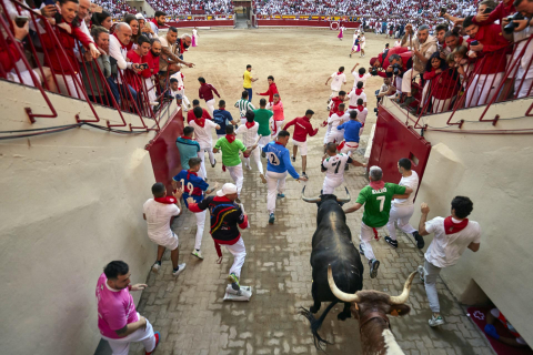 Fotos del cuarto encierro de San Fermín 2022