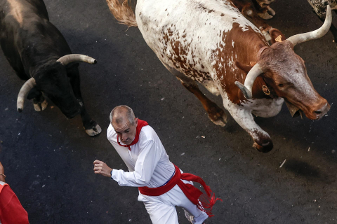 Fotos del cuarto encierro de San Fermín 2022