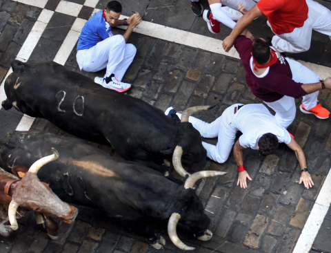 Fotos del cuarto encierro de San Fermín 2022