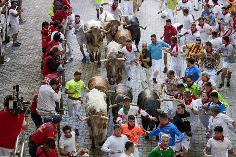 Fotos del cuarto encierro de San Fermín 2022