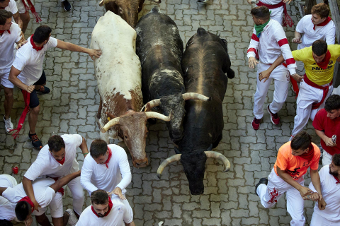 Fotos del cuarto encierro de San Fermín 2022