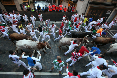 Fotos del cuarto encierro de San Fermín 2022