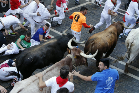 Fotos del cuarto encierro de San Fermín 2022
