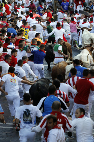 Fotos del cuarto encierro de San Fermín 2022