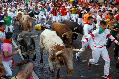 Fotos del cuarto encierro de San Fermín 2022