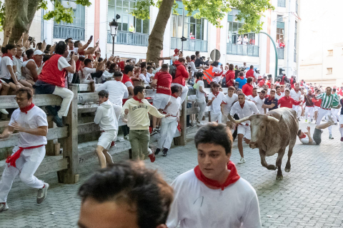 Fotos del cuarto encierro de San Fermín 2022