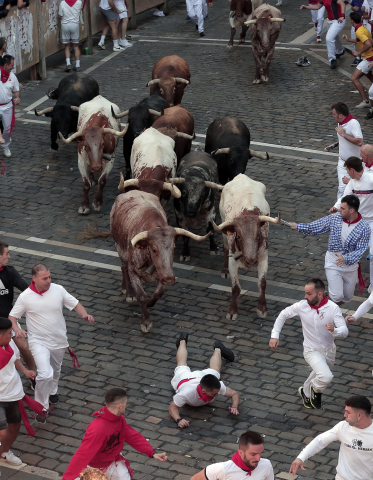 Fotos del cuarto encierro de San Fermín 2022