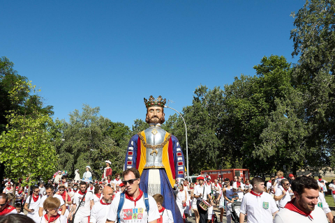 Fotos de la salida de la comparsa de Gigantes y Cabezudos este 10 de julio