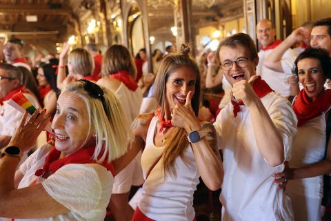 Fotos de ambiente de San Fermín de este domingo