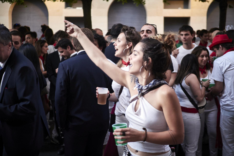 Fotos de ambiente de San Fermín de este domingo