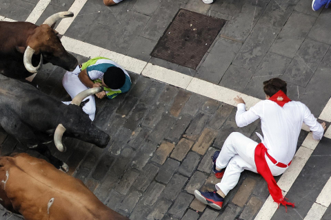 Fotos del quinto encierro de San Fermín 2022