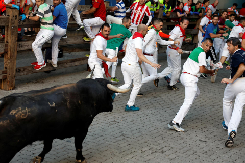 Fotos del quinto encierro de San Fermín 2022
